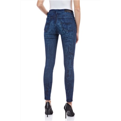 Vaquero skinny fit de tiro alto Luzien - Azul