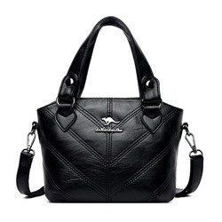 Женская кожаная сумка 8528 BLACK