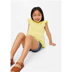 Camiseta bordado suizo -  Niña | MANGO OUTLET España