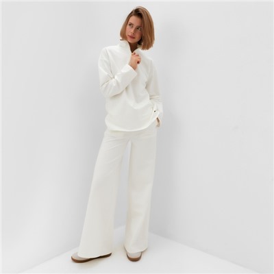 Костюм (джемпер, брюки) MINAKU: Casual Collection цвет экрю, размер 52