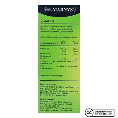 Marnys Propolmar Сироп с прополисом и эхинацеей 125 мл