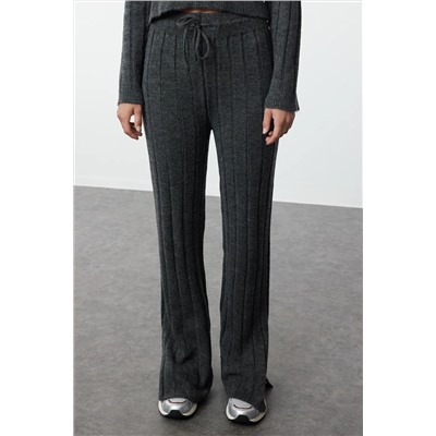 Anthracit Crop Soft Textured Thrietwear Верхний Upper Set Twoaw25au00038