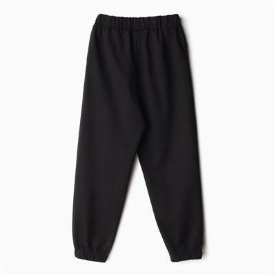 Брюки для девочки MINAKU: Casual Collection KIDS, цвет чёрный, рост 152 см