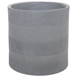 Кашпо Nobilis Marco "Cells graphite Cylinder" (файберклэй), D45хH45 см