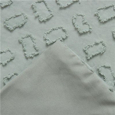 Постельное бельё LoveLife Tufting 1,5сп "Квадрат" 143*215см,150*230см,50*70см-2шт, цвет зеленый, 110 г/м2