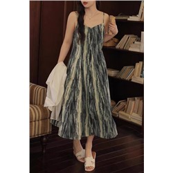 Симпатичный сарафан на тонких бретелях для девушек Plus Size