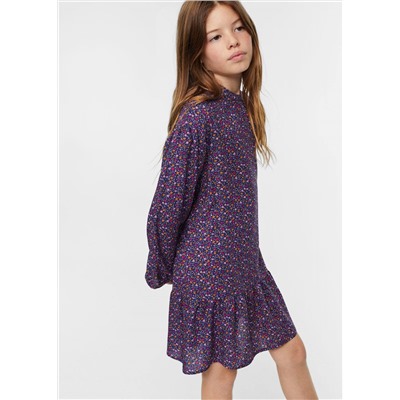 Vestido estampado floral -  Niña | MANGO OUTLET España