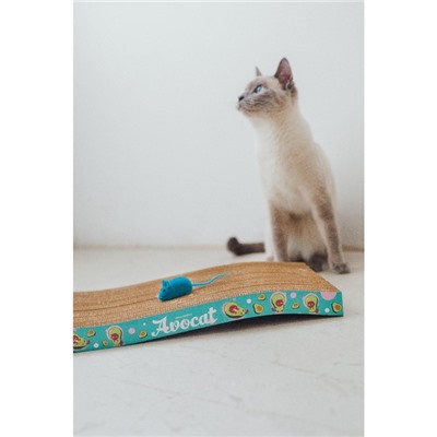 Когтеточка из картона Avocat волна, 45.5 × 19 × 3.5 см
