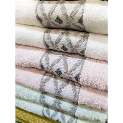 Полотенце махровое Турция Cotton Delux Элиза / Розовое