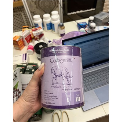 Коллагеновый порошок Collagen Forte Platinum 500 г, 100% чистый, натуральный коллаген с двойным гидролизом пептидов (50 ПОРЦИЙ)
