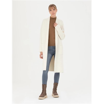 Ecru Comfort Fit Nititual Cardigan