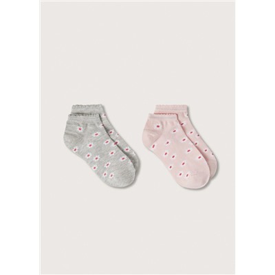 Pack calcetines flores -  Niña | MANGO OUTLET España