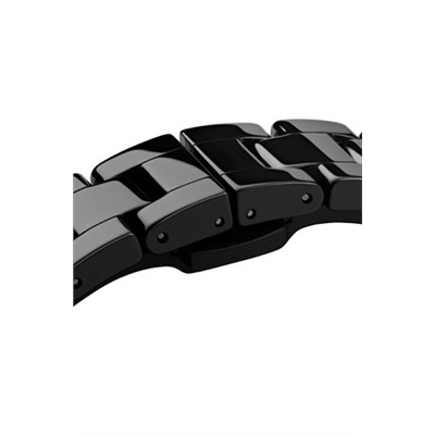 Reloj de cuarzo de acero Iconic Link Ceramic - 28 cm - negro