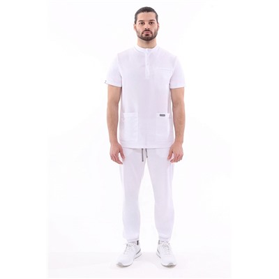 Топ медицинский мужской 6-78-05-1 / Silva 0 Crystal white