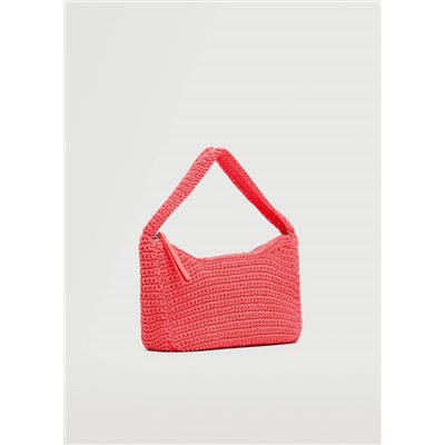 Bolso hombro trenzado -  Mujer | MANGO OUTLET España