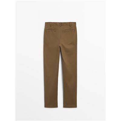 Pantalón chino mezcla algodón slim fit