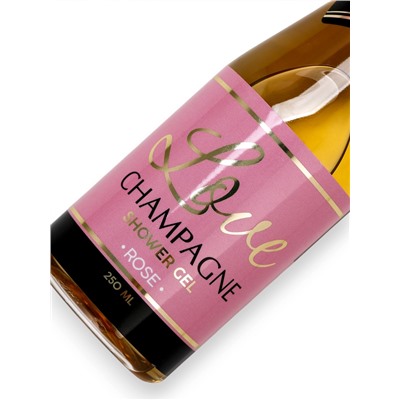 Гель для душа во флаконе шампанское Love Champagne, 250 мл, Новый Год