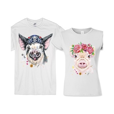 Парные футболки "A pair of Pigs"
