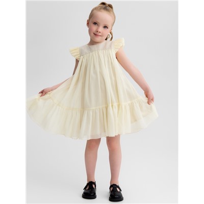 Платье для девочки MINAKU: PartyDress, цвет молочный, рост 116 см