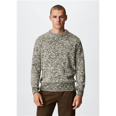 Jersey jaspeado algodón -  Hombre | MANGO OUTLET España