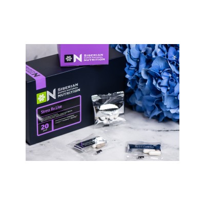 Stress Re.Live - Siberian Super Natural Nutrition 20 пакетов по 2 таблетки и 3 капсулы