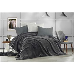 Плед KARVEN Super Soft VIGAN 160*220 п/э 1.5 спальный Р 941антрацит (Акция)