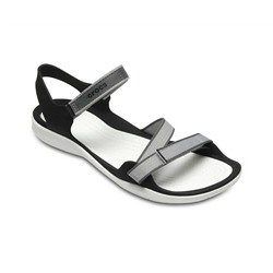 CROCS Women’s Swiftwater Webbing Sandal Smoke/Oyster