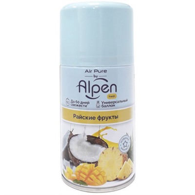 Освежитель воздуха автомат (сменный блок) Alpen (Альпен) Райские Фрукты, 250 мл