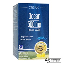 Ocean Pure Fish Oil 500 мг 60 капсул