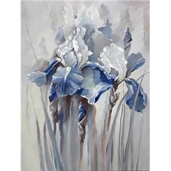 Декобокс. Голубые ирисы (60/90 с дорисовкой)