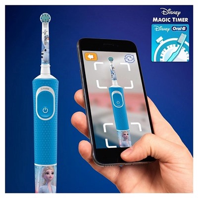 Электрическая зубная щетка Oral-B Vitality Kids D103 frozen II + чехол