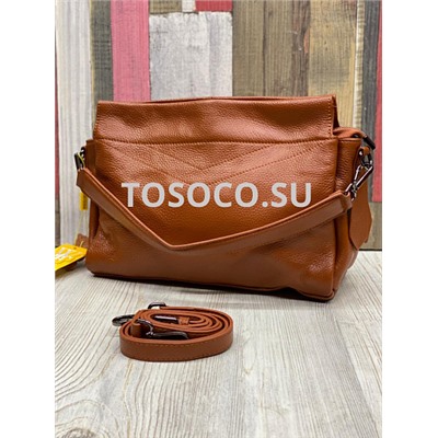 1023-2 brown сумка  Wifeore натуральная кожа 21х29х12