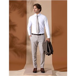 Светло -коричневый бывший. Тканевые штаны Slim Fit