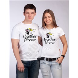 Футболки свадебные "Together forever "