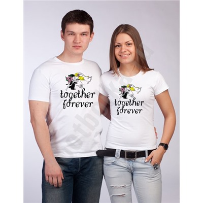 Футболки свадебные "Together forever "
