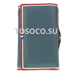 g-1004-8 blue кошелек натуральная кожа и экокожа 12х10х2