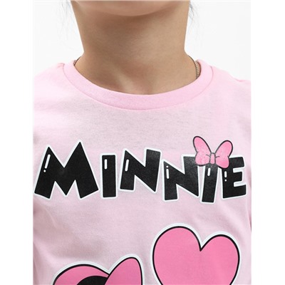 Пижама детская KETMIN HOME МИННИ LOVE цв.розовый/белый горох (Лонгслив/Брюки)