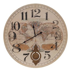 Часы настенные декоративные, L58,5 W4,5 H58 см, (2xАА не прилаг.)