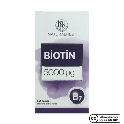 NaturalNest Биотин 5000 мкг 30 капсул