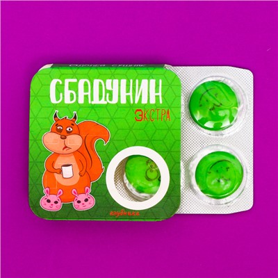 Жевательная резинка "Сбадунин-экстра" со вкусом арбуза, 14 г
