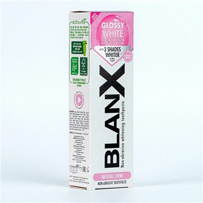 Зубная паста Blanx Glossy White, 75 мл