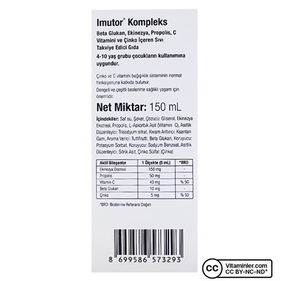 Eczacıbaşı Imutor Complex Liquid 150 мл
