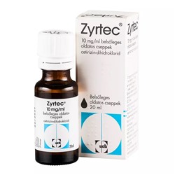 ZYRTEC 10 mg 20 ml oral damla