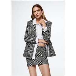 Falda tweed cuadros -  Mujer | MANGO OUTLET España