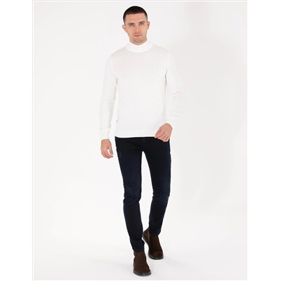 Ecru Slim Fit Half Fisherman воротник основной трикотаж казах