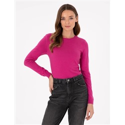 Fuşya Slim Fit Basic Kazakh