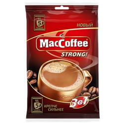Нарушена упаковка!   MacCoffee 3 в 1 16г х 5 х 20 strong Россия 8887290145268