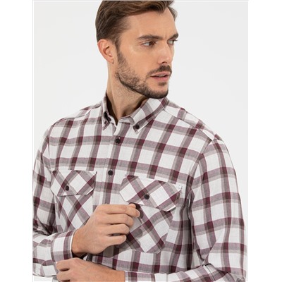 Bordeaux Comfort Fit рубашка с длинным рукавом