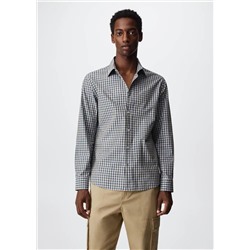 Camisa algodón cuadro vichy -  Hombre | MANGO OUTLET España