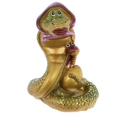 Фигурка декоративная "Змейка", L6,5 W7 H9,5 см, 3в.
